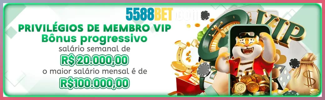 5588BET bônus — cashback 15 por cento e níveis VIP
